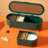 Kitchen Seasoning Box Salt Pepper Spice Rack Jar Box
