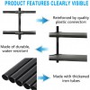 Shelf Removable 4-tier 3-row Metal Shoe Rack Storage Organizer