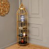 4 Layer Nordic Brass Cage Rack For Home Decor