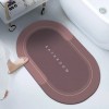 Non-Slip Round Bath Mat Water Absorbent