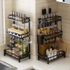 3 Tire Stainless steel kitchen storage shelf