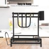 2 Tire Stainless steel kitchen storage shelf