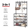 4 Layers Multifunctional Shoe & Coat Rack