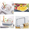 Silicone foldable drainer dish rack
