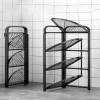 3 layer  Foldable Corner Shelf with Tripod Base
