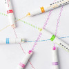 6 Roller Color Pens Highlighters With 6 Different Curve Shapes,Curve Highlighter Pen Set