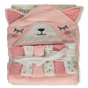BON BEBE HOODED TOWEL _WITH WASHCLOTHES