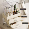 Transparent Drawer-Type Cosmetics Storage Box Jewelry Skincare Products Organizer Tabletop Dust-proof Insect-proof Storage Box
