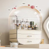 Transparent Drawer-Type Cosmetics Storage Box Jewelry Skincare Products Organizer Tabletop Dust-proof Insect-proof Storage Box