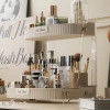 Desktop Double Layer Bathroom Organizer Shelf Cosmetic Storage Rack Waterproof Skincare Lipstick Makeup Perfume Holder