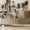 Desktop Double Layer Bathroom Organizer Shelf Cosmetic Storage Rack Waterproof Skincare Lipstick Makeup Perfume Holder