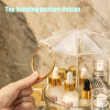Luxury Makeup Organizers 360 Rotation Transparent Storage Box Storage Shelf Cosmetic Storage Box Bathroom Organizer Home Storage