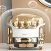 Desktop Cosmetics Storage Box with Lid Makeup Organiser Large Capacity Dust-proof Organizers Lipstick Jewelry Makeup Storage Box