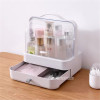 Hot Makeup Organizer Storage Box Dust-proof Desktop Drawer Jewelry Organizer Transparent Handle Skincare Storage Containers
