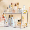 Acrylic Bathroom Organizer Shelf, Large Capacity Makeup Storage Rack, Skincare and Cosmetic Holder, Home Organizer Free