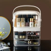Transparent Cosmetics Storage Box, Separated Makeup Organizer, Waterproof Desktop Skin Care Products Storage Case