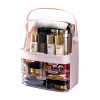 Transparent Cosmetics Storage Box, Separated Makeup Organizer, Waterproof Desktop Skin Care Products Storage Case