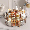 Rotating Cosmetic Organizer Light Luxury Perfume Skincare Organizer Transparent Makeup Storage Tray For Jewelry Aromatherapy