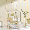 Makeup Organizer Box Desktop Dustproof Drawer Cosmetic Organizer Bathroom Transparent Jewelry Skincare Lipstick Storage Rack