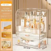 Makeup Organizer Box Desktop Dustproof Drawer Cosmetic Organizer Bathroom Transparent Jewelry Skincare Lipstick Storage Rack