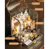 Makeup Organizer Box Desktop Dustproof Drawer Cosmetic Organizer Bathroom Transparent Jewelry Skincare Lipstick Storage Rack