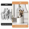 360° rotary makeup brush holder with cover Luxury cosmetics lipstick eyebrow pencil holder