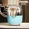 Light luxury cosmetics storage box, dust-proof desktop makeup box