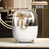 Light luxury cosmetics storage box, dust-proof desktop makeup box
