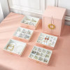 Exquisite Jewelry Storage Box, Large Capacity Organizer for Earrings, Rings, Necklaces, Bracelets, Handmade with Exquisite
