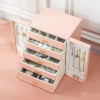 Exquisite Jewelry Storage Box, Large Capacity Organizer for Earrings, Rings, Necklaces, Bracelets, Handmade with Exquisite