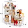 Rotating Makeup Organizer 360 Degree Spinning Makeup Holder Large Capacity Adjustable Cosmetic Storage Stand Space Saving Makeup
