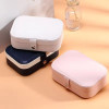 Double-Layer Jewelry Storage Box Portable Travel Jewelry Holder Organizer