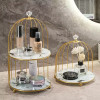 Single and Double Layer Metal Bird Cage Organizer for Makeup nd skin care products best for vanity counter top