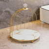 Single and Double Layer Metal Bird Cage Organizer for Makeup nd skin care products best for vanity counter top