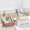 Desktop Cosmetic Organizer with compartments and lid