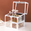 Glass Cosmetic And Makeup Brush Organizer