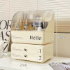 Cosmetic Organizer With 360 Rotating Makeup Brush Holder