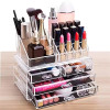 Acrylic Transparent Makeup Drawer Organizer Desktop Cosmetic Storage Box