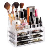 Acrylic Transparent Makeup Drawer Organizer Desktop Cosmetic Storage Box