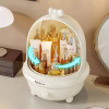 Stylish 360° Rotate Makeup Organizer Large Cosmetic Storage Box for Vanity All-In-One Dust and Water-Proof Organizer