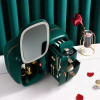 Luxury Cosmetic Organizer With LED Light Mirror