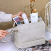 Double Layer Cosmetic Bag With Large Capacity