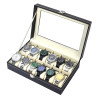 12 Grids Leather Storage Box For Watches