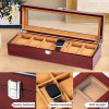 8/10/12 Grid Wooden Watch Organizer