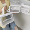 3PCS/SET PVC Waterproof Transparent Cosmetic Bag Wash Bath Storage Bag Travel Multi-function Storage Bag