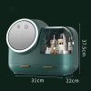 Cosmetic Organizer With Internal Fan And LED Mirror
