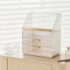 Transparent Dustproof Makeup Organizer Storage Rack