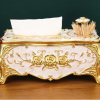 Luxury Tissue Box with Integrated Toothpaste Dispenser