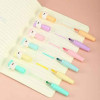 Unicorn Themed Mini Highlighter Pens In Pastel Colors