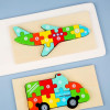 3D Wooden Jigsaw Board Puzzle for Toddlers - Educational Tangram Vehicles & Animals